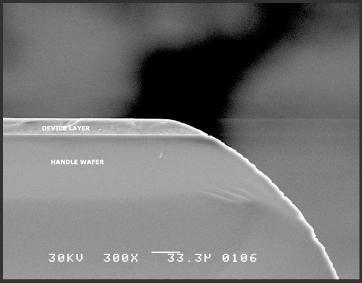 edge of bonded wafer