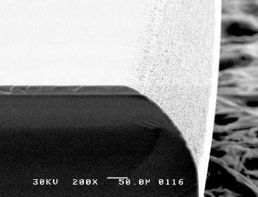 edge of bonded wafer